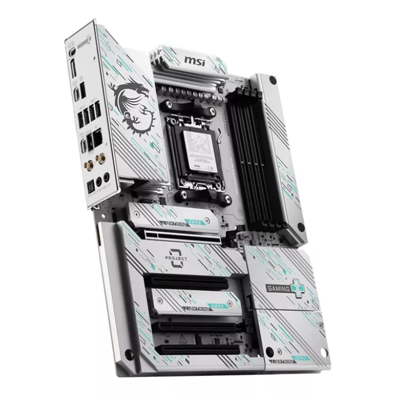 Emolevy MSI B850 GAMING PLUS WIFI PZ — AMD B850, kanta AM5, ATX, DDR5, 4x DIMM, 3x M.2, Wi‑Fi, Bluetooth