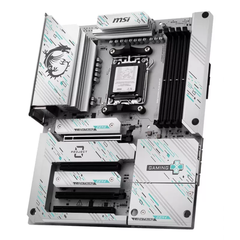 Emolevy MSI B850 GAMING PLUS WIFI PZ — AMD B850, kanta AM5, ATX, DDR5, 4x DIMM, 3x M.2, Wi‑Fi, Bluetooth