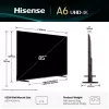 Hisense 85A6Q 85" (216 cm) 4K Ultra HD älytelevisio, VIDAA, Dolby Vision, Wi-Fi, musta