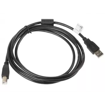 USB 2.0 -kaapeli LANBERG CA-USBA-11CC-0018-BK 1,8 m, USB A – USB B, musta, 480 Mbit/s