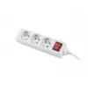 Jatkojohto Lanberg PS1-03E-0150-W 1,5 m 3 AC-lähtöä sisäkäyttöön valkoinen