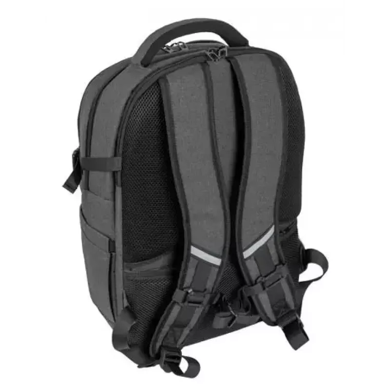 City-reppu NATEC NTO-2226 — polyesteri, 160×325×465 mm, musta/harmaa