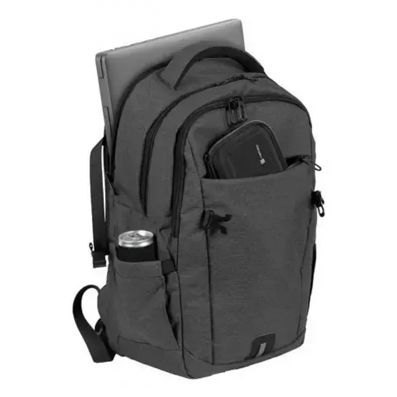 City-reppu NATEC NTO-2226 — polyesteri, 160×325×465 mm, musta/harmaa