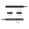 TARGUS Hyperdrive Flex 8-porttinen USB-C-keskitin (musta)