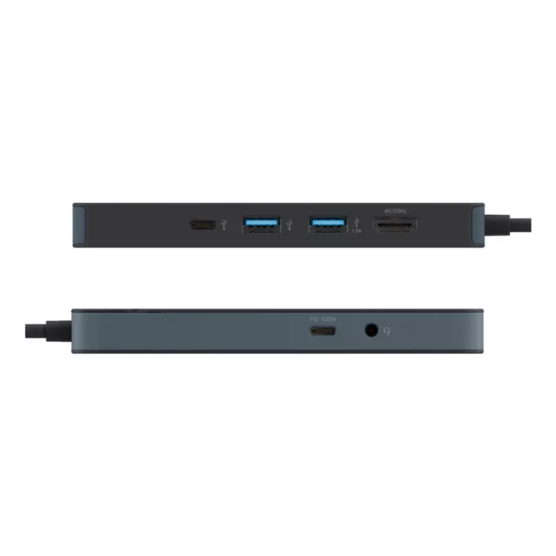 TARGUS Hyperdrive Flex 8-porttinen USB-C-keskitin (musta)