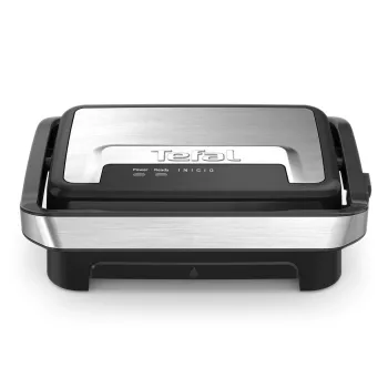 Kontaktigrilli Tefal Inicio Compact GC270D10 — suorakaiteen muotoinen 1000 W, grilliritilän yläosa, musta/ruostumaton teräs