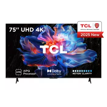 TCL V6C 75V6C -televisio 190,5 cm (75 tuuman näyttö) 4K Ultra HD Smart TV Wi-Fi metallinen 330 cd/m²