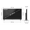 Sharp 43HP5265E TV 109,2 cm (43 tuuman) 4K Ultra HD -älytelevisio Wi-Fi musta