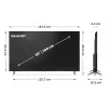 Sharp 65HP5265E 65" (165,1 cm) 4K Ultra HD älytelevisio, Google TV, Wi-Fi, musta