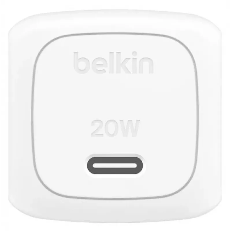 BELKIN seinälaturi - Boostcharge - kompakti USB-C 20W PPS - valkoinen