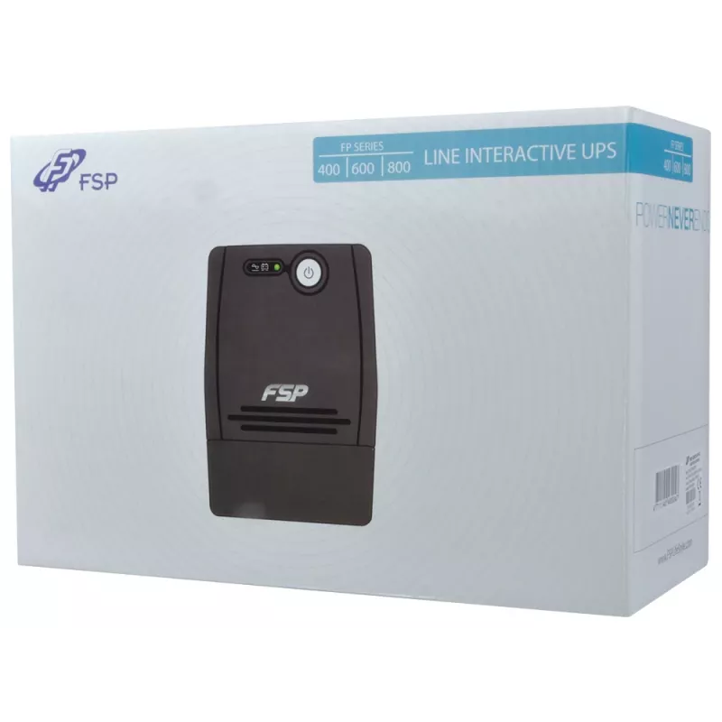 FSP FP 800 keskeytymätön virransyöttö (UPS) 0,8 kVA 480 W 2 AC-lähtöä