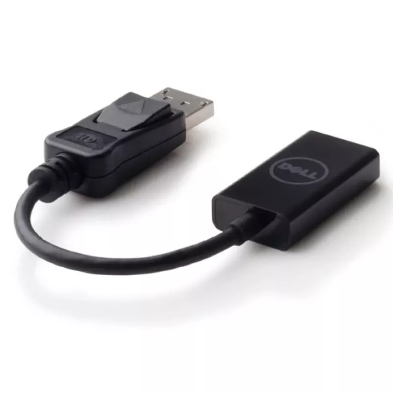 Dell 492-BBXU (DANAUBC087) DisplayPort–HDMI 2.0 -sovitin, 4K, 0,2 m, musta