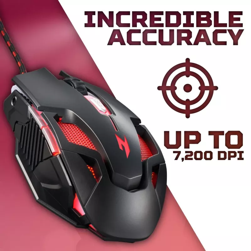 Acer Nitro Gaming Mouse II NMW200, langallinen, musta