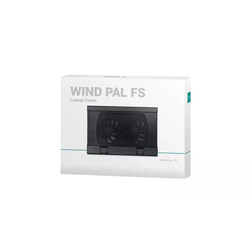 DEEPCOOL Wind Pal Fs kannettavan tietokoneen jäähdytusalusta 1200 Rpm - musta