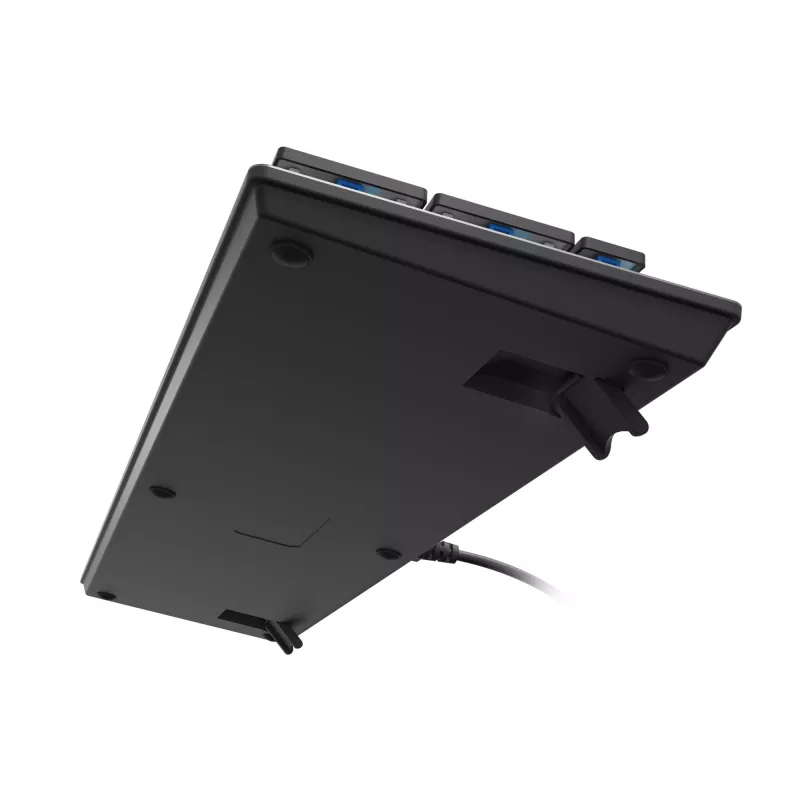 GENESIS Thor 420 RGB pelinäppäimistö USB QWERTY US International hopea