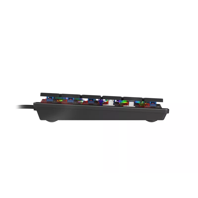 GENESIS Thor 420 RGB pelinäppäimistö USB QWERTY US International hopea