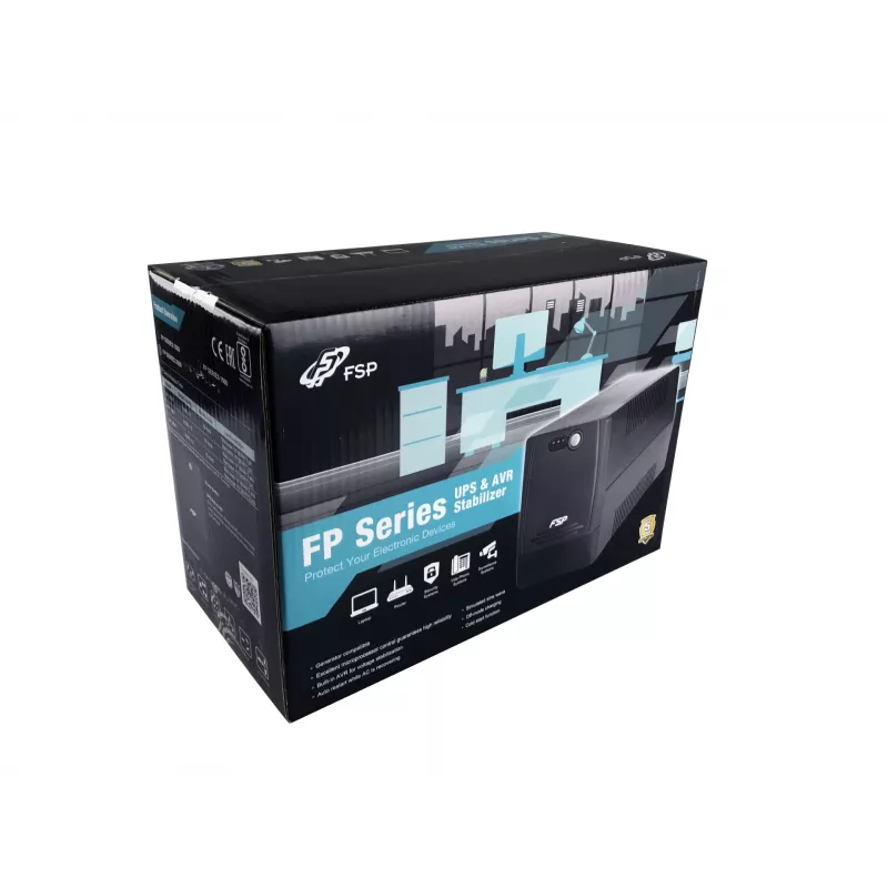 FSP FP 2000 keskeytymätön virransyöttö (UPS) Line-Interactive 2 kVA 1200 W 4 AC-lähtöä