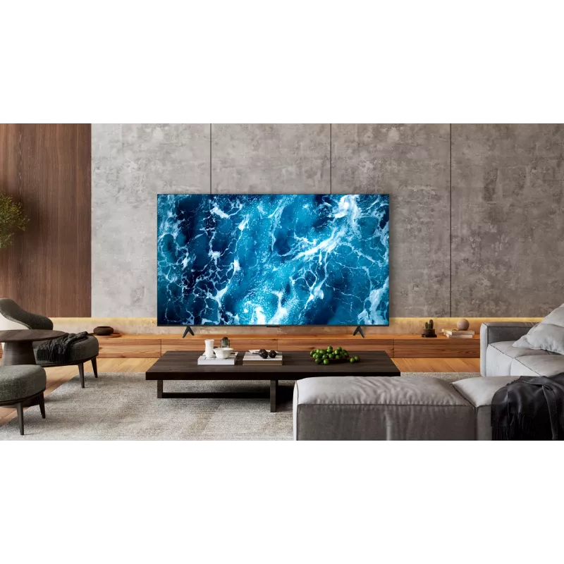 TCL 85T69C 85" (216 cm) 4K Ultra HD QLED älytelevisio, Google TV, Wi-Fi, musta