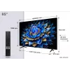 TCL 85T69C 85" (216 cm) 4K Ultra HD QLED älytelevisio, Google TV, Wi-Fi, musta