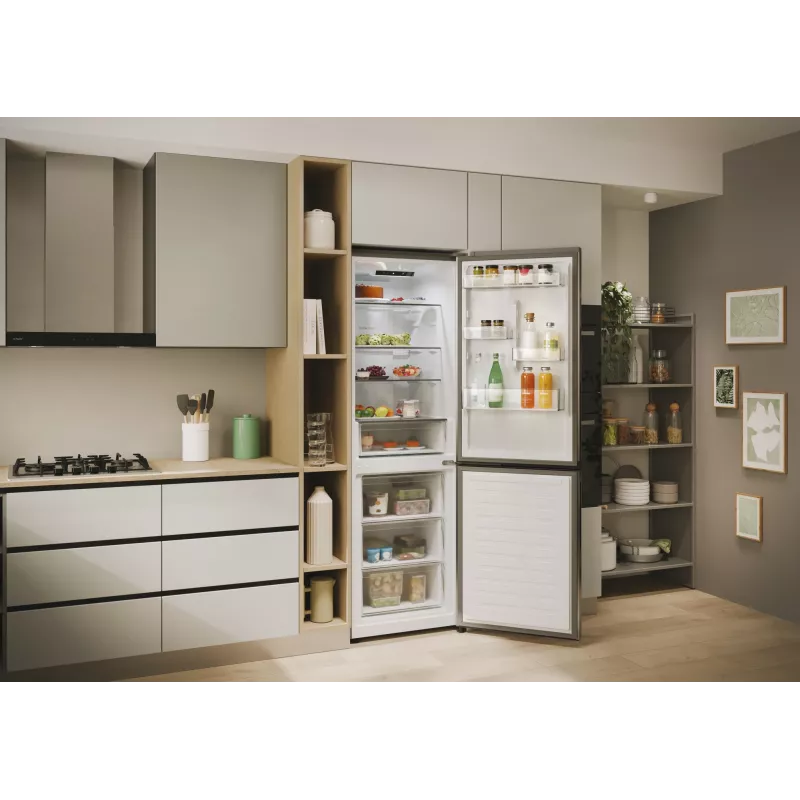 Candy ECN2CQTEX186 vapaasti seisova 355 L ruostumaton teräs