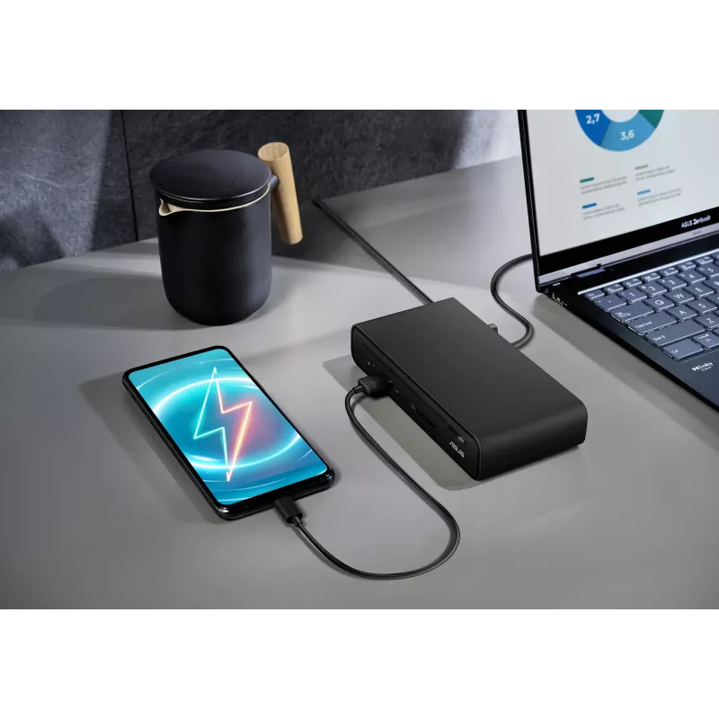 ASUS Triple Display USB-C telakka DC300 telakointi USB 3.2 Gen 2 (3.1 Gen 2) Type-C musta
