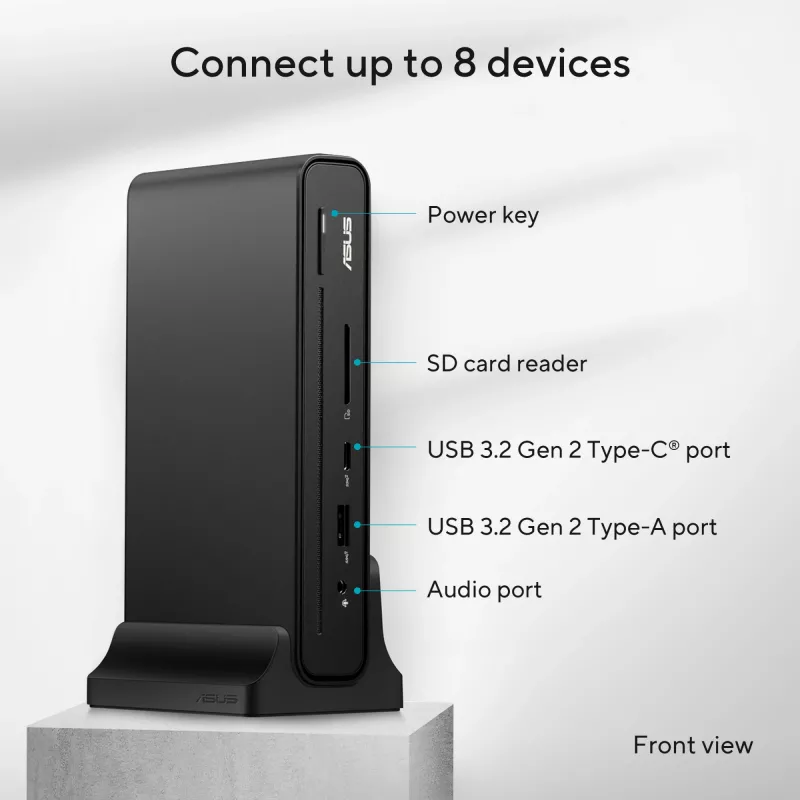 ASUS Triple Display USB-C telakka DC300 telakointi USB 3.2 Gen 2 (3.1 Gen 2) Type-C musta