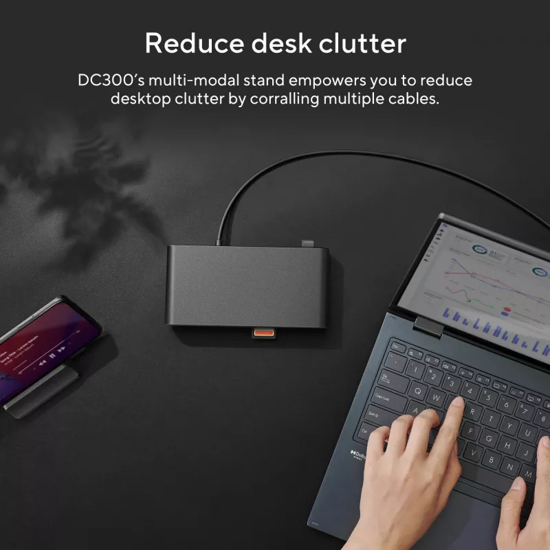 ASUS Triple Display USB-C telakka DC300 telakointi USB 3.2 Gen 2 (3.1 Gen 2) Type-C musta