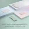 Langaton Bluetooth-näppäimistö ASUS Marshmallow KW100 — US International -asettelu, Oat Milk