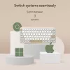 Langaton Bluetooth-näppäimistö ASUS Marshmallow KW100 — US International -asettelu, Oat Milk