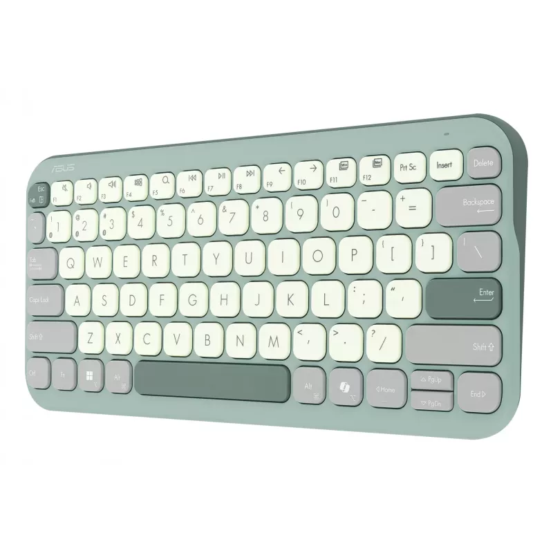 Langaton Bluetooth-näppäimistö ASUS Marshmallow KW100 — US International -asettelu, kompakti muotoilu