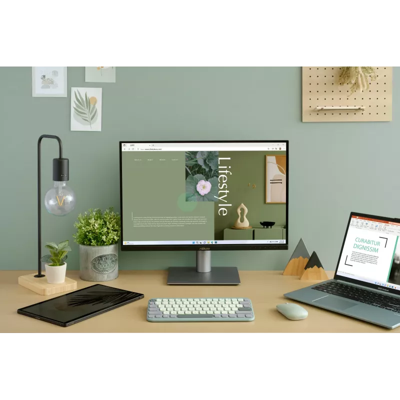 Langaton Bluetooth-näppäimistö ASUS Marshmallow KW100 — US International -asettelu, kompakti muotoilu