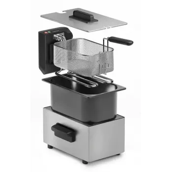 Friteerauskeitin Tristar FR-9334 – yksittäinen 3 L kapasiteetti, 2000 W, kiertosäädin, hopea