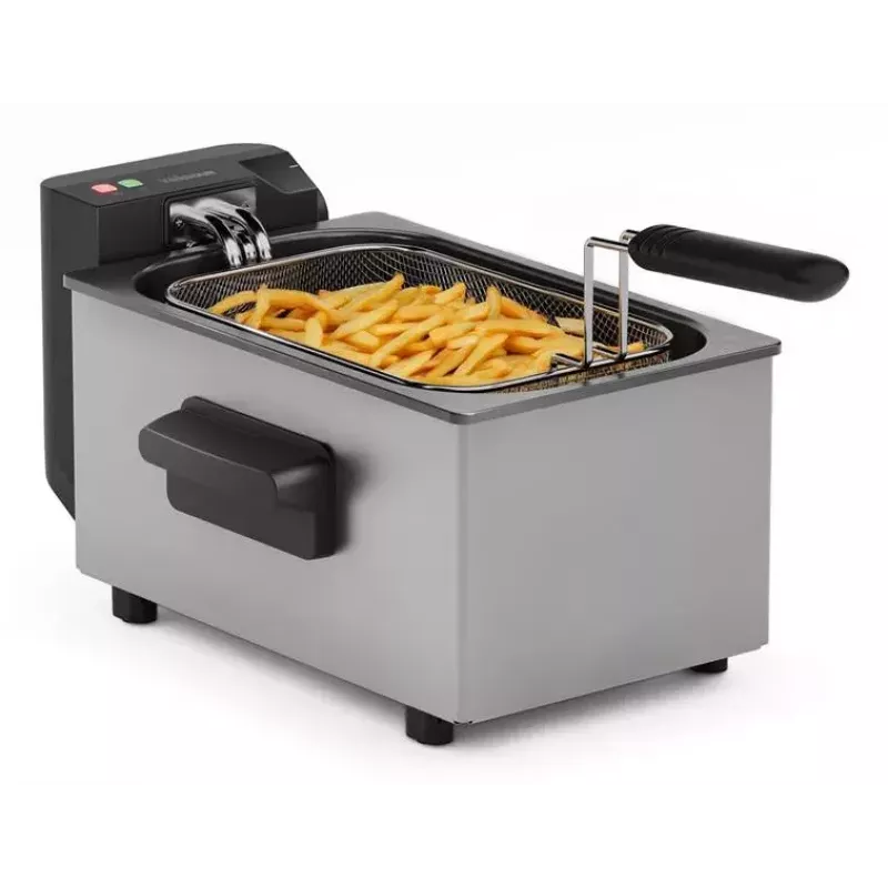 Friteerauskeitin Tristar FR-9334 – yksittäinen 3 L kapasiteetti, 2000 W, kiertosäädin, hopea