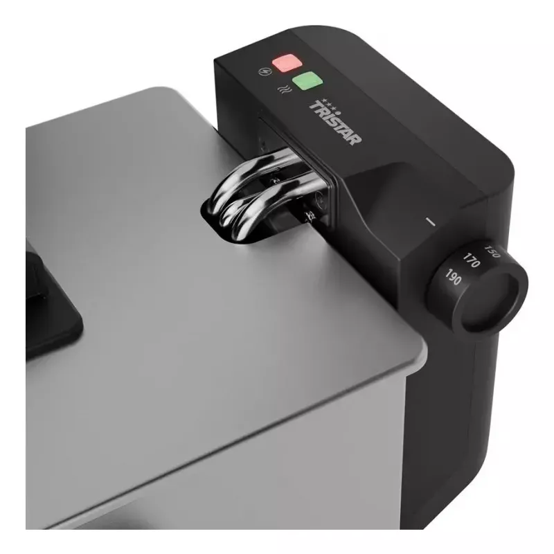Friteerauskeitin Tristar FR-9334 – yksittäinen 3 L kapasiteetti, 2000 W, kiertosäädin, hopea