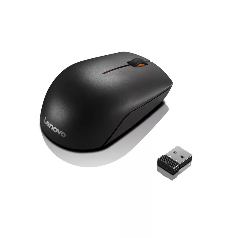 Lenovo Wireless Compact -hiiri 300 musta, 1000 DPI, 2,4 GHz