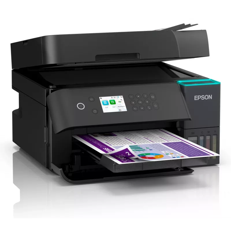 Monitoimi-mustesuihkutulostin Epson EcoTank L6370 — väri, A4, 4800x1200 DPI, Wi‑Fi, Ethernet