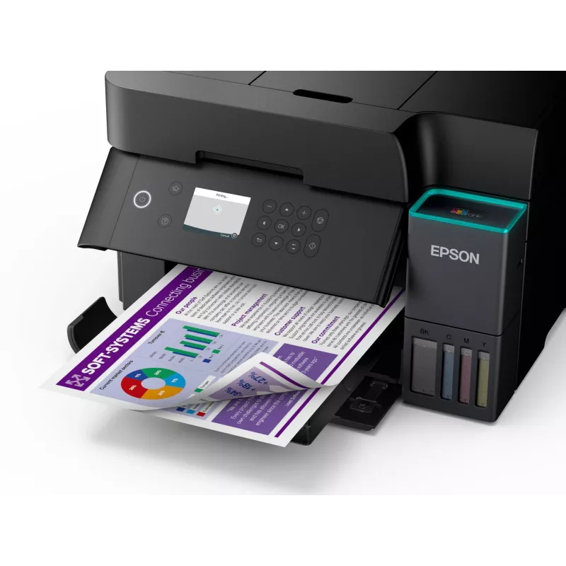 Monitoimi-mustesuihkutulostin Epson EcoTank L6370 — väri, A4, 4800x1200 DPI, Wi‑Fi, Ethernet