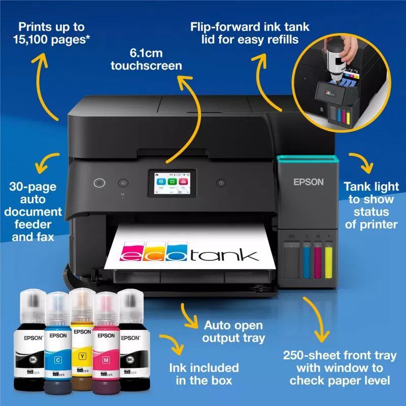 Epson EcoTank L6390 mustesuihku A4 4800 x 1200 DPI Wi-Fi