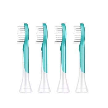 Hammasharjan harjaspäät Philips Sonicare For Kids HX6044/90, 4 kpl:n pakkaus, sininen/valkoinen, vaihto 3 kuukauden välein