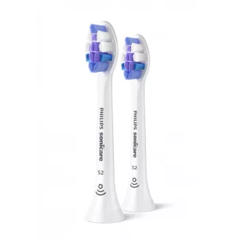 Harjaspäät Philips HX6052/87 Sensitive 2 kpl:n pakkaus, erittäin pehmeät harjakset, valkoinen