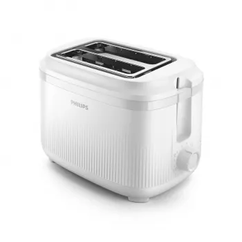 Philips 3000 series -leivänpaahdin, 2 viipaletta, valkoinen, metalli, painikkeet, kiertosäädin, 900 W, 220-240 V