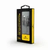 GEMBIRD Premium puuvillapäällysteinen USB Type-C - micro-USB-lataus- ja datakaapeli, 1,5 m - harmaa