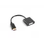 LANBERG videokaapeliadapteri DisplayPort DVI-D 0,1 m musta
