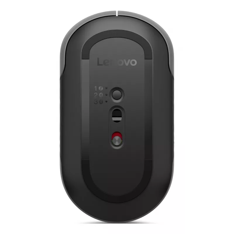 Lenovo 700 -langaton molempikätinen hiiri — RF + Bluetooth, optinen 4000 DPI, 8 painiketta, harmaa