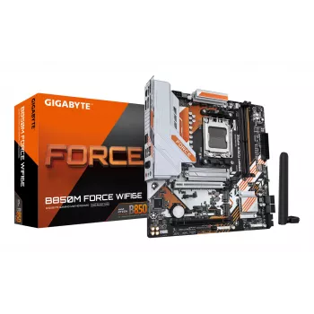 GIGABYTE B850M FORCE WIFI6E -emolevy, AMD B850, kanta AM5, Micro ATX