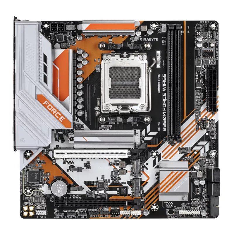 GIGABYTE B850M FORCE WIFI6E -emolevy, AMD B850, kanta AM5, Micro ATX