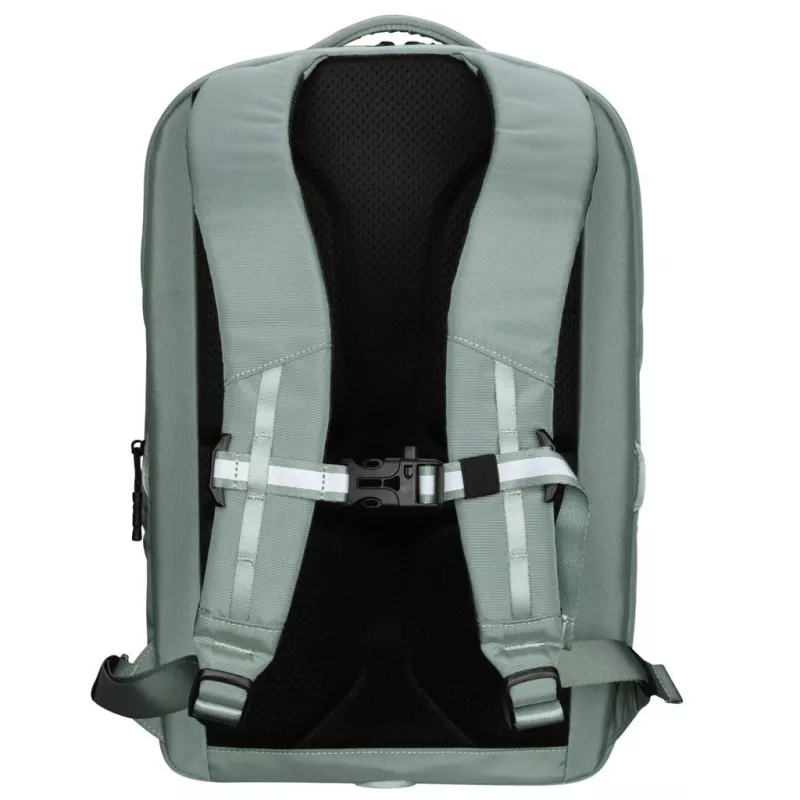 Reppu TARGUS Work+Play Flex Ecosmart TBB65905GL 15–16 tuuman kannettaville, kierrätetty polyesteri, vihreä