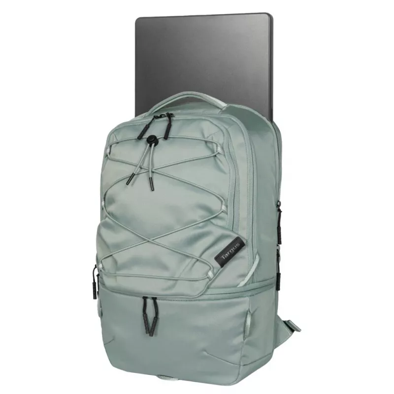 Reppu TARGUS Work+Play Flex Ecosmart TBB65905GL 15–16 tuuman kannettaville, kierrätetty polyesteri, vihreä
