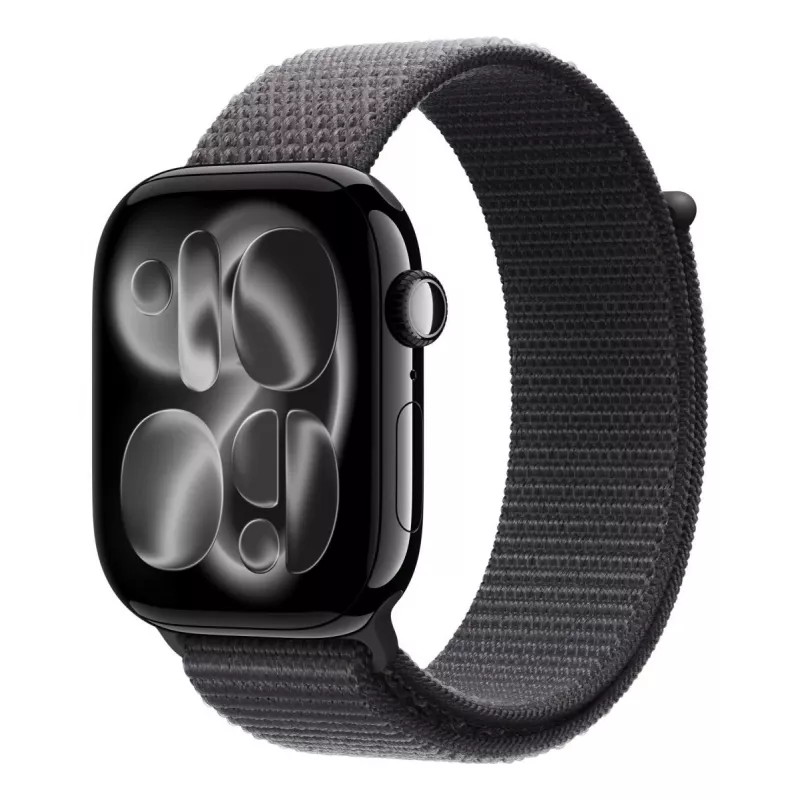 APPLE 46mm tummanharmaa Sport Loop