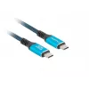 Lanberg CA-CMCM-44CU-0005-BK USB-C M/M USB4-kaapeli 0,5 m, 240 W, 8K 60 Hz
